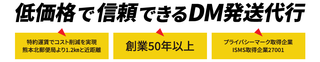 低価格で信頼できるDM発送代行